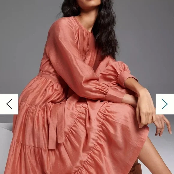 Anthropologie Agosta Tiered Maxi Dress NWOT Size XS - Picture 4 of 10